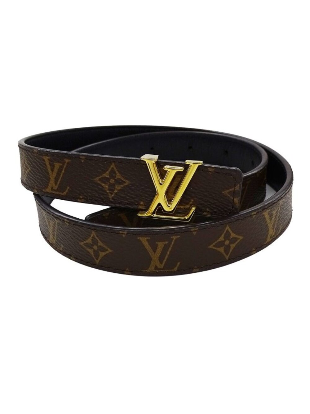 Louis Vuitton Belt Monogram Canvas Calfskin LV Iconic 20 Reversible 65/26